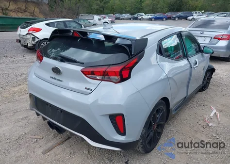 2019 Hyundai Veloster Turbo R-Spec z USA, uszkodzony, nr VIN KMHTH6AB5KU020468